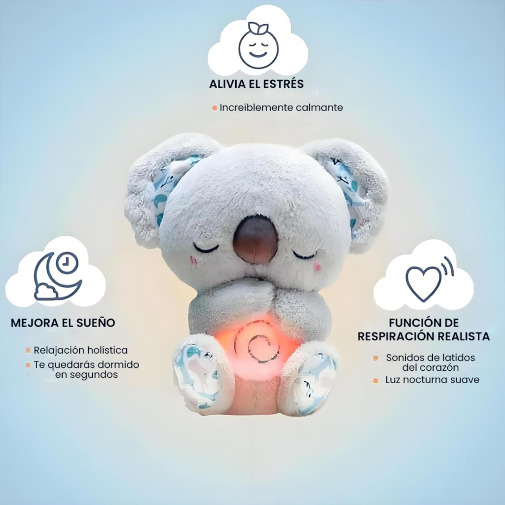 Peluche koala dormilona que respira