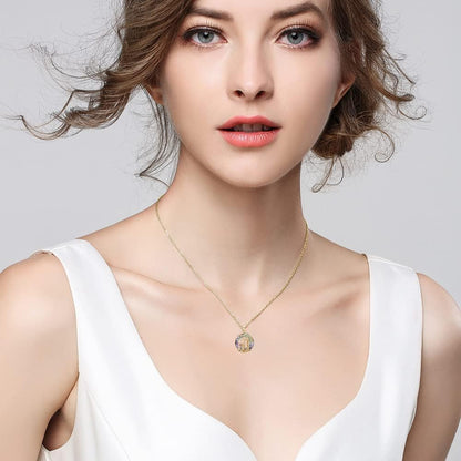 Collar Hermanas Columpio | Árbol De La vida | Oro Rosa