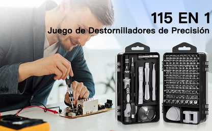 Kit Destornillador de Precisión 115 en 1