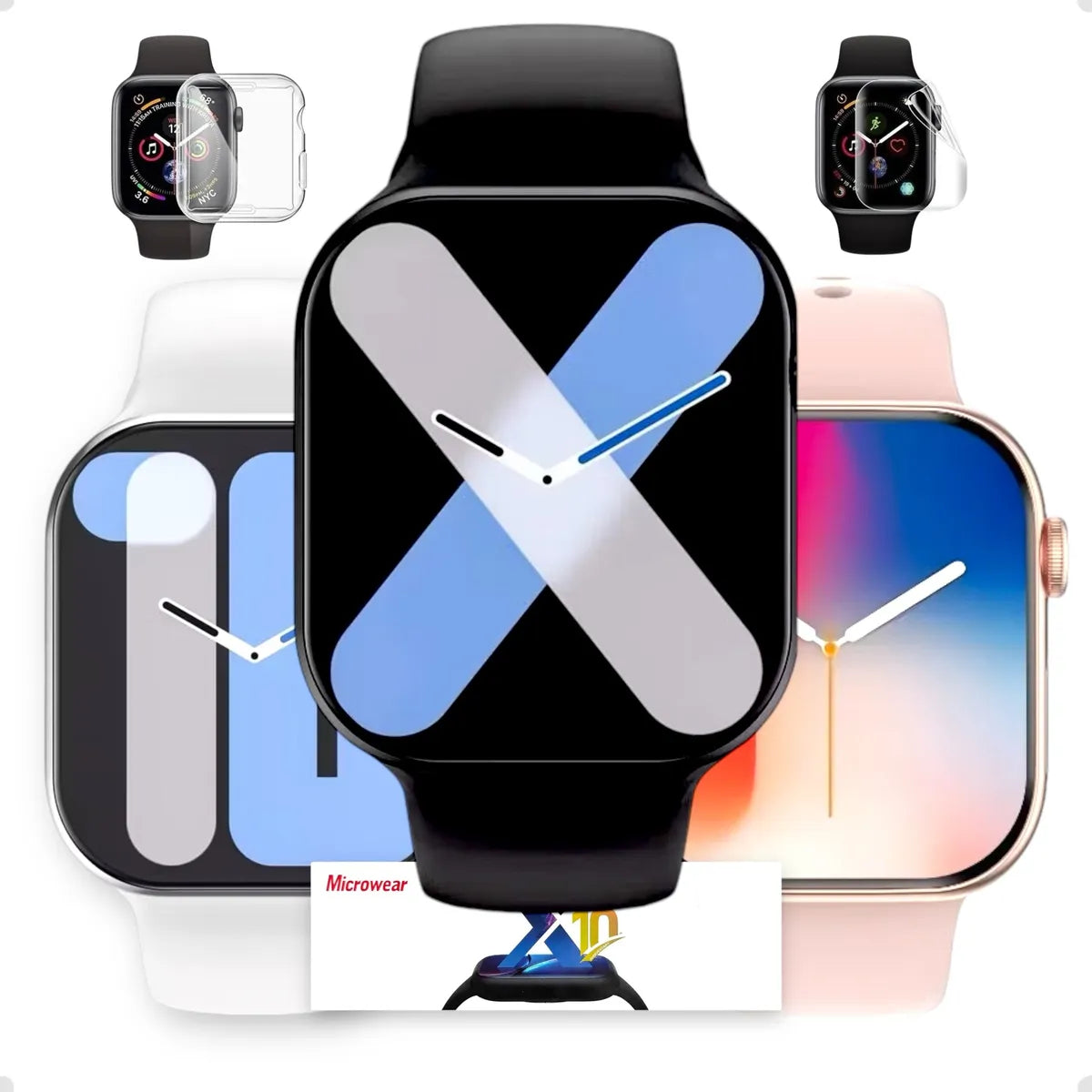 Smartwatch serie 10 con pantalla 2.2 negro