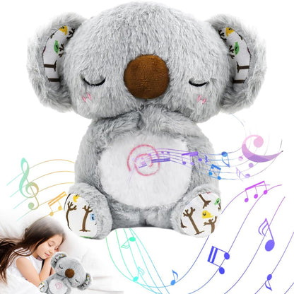 Peluche relajante para bebé que simula respiración ( koala gris )
