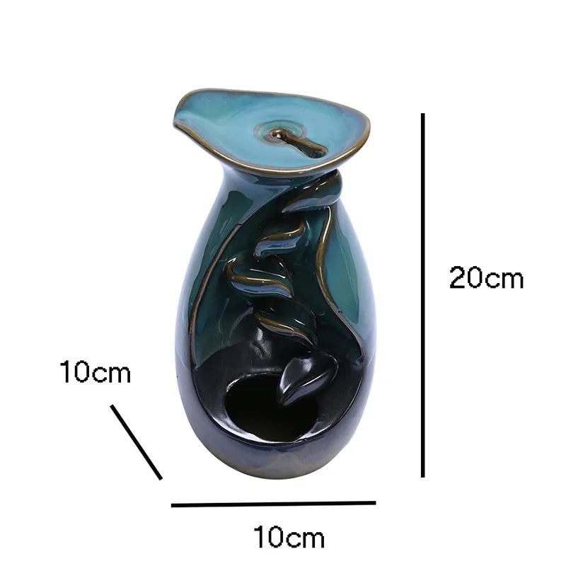 Quemador de Incienso de Reflujo | Con aromas y alfombrilla