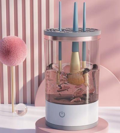 Limpiador de brochas maquillaje